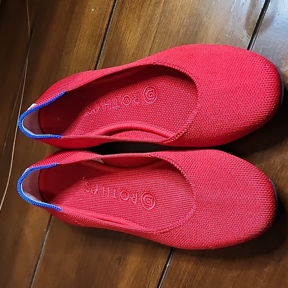 Rothy’s Red flats sz 6.5 - Picture 1 of 8